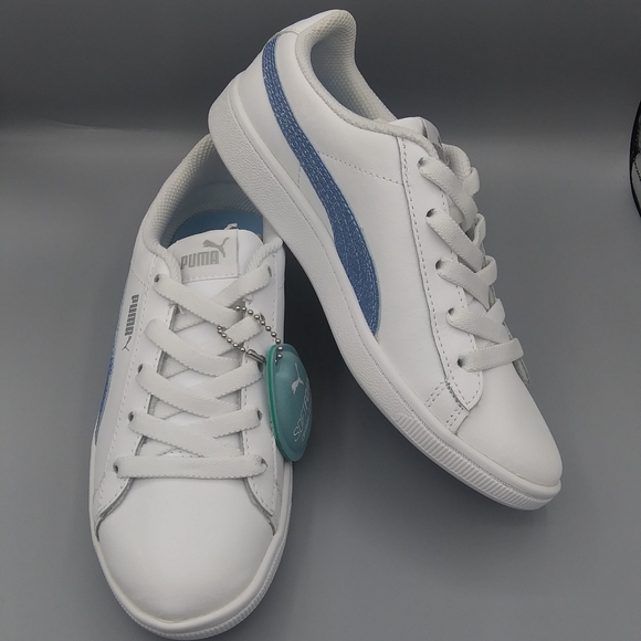 Puma leather glitter comfort girls sneakers Size 3.5 - Picture 4 of 8